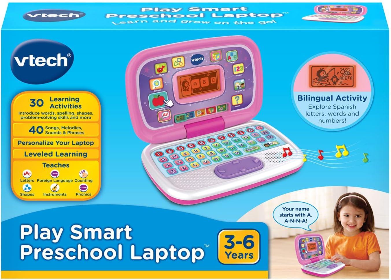 VTech Play Smart Preschool Laptop, Black(Pink) - VTech Educational Toys ...