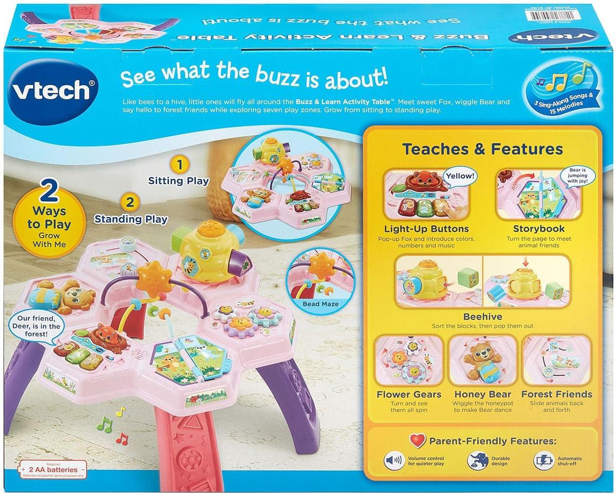 Vtech Interactive Table VTech Buzz and Learn Activity Table with Seven Interactive Play Zones ...