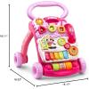 image:imageVTech SittoStand Learning Walker Frustration Free Packaging BluePink