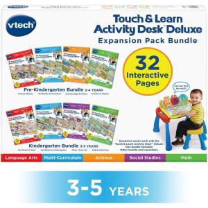 image:imageVTech Touch and Learn Activity Desk 4in1 Kindergarten Expansion Pack Bundle for Age 35Expansion Pack