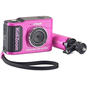 image:imageVTech KidiZoom Creator Cam Ultra  Rechargeable Camera with Tripod BluePink